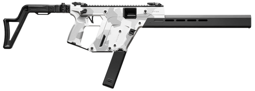 Kriss USA KV903CAD00 Vector CRB Gen3 9mm Luger 40+1 16" Black Nitride Threaded Barrel, Arctic Delta Cerakote Receiver w/Picatinny Rail, M-LOK Handguard, Adjustable Folding Black Stock, White Polymer G
