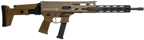 Grand Power 810091156483 Stribog SP9A3G 9mm Luger 16" Black Barrel, Flat Dark Earth Receiver, Polymer Stock & Grip                                                                                      