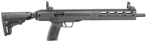 Ruger 19302 LC Carbine  5.7x28mm 10+1 16.25" Nitride Fluted Barrel, Black Hard Coat Anodized Finish, M-LOK Handguard, OEM Flip Up Sights, Synthetic Folding Adjustable Stock, Black Polymer Grip        