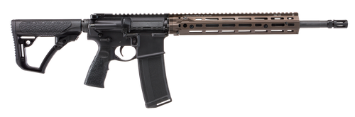 Daniel Defense 0219103270047 DD4 RIII 5.56x45mm NATO 16" 30+1, Black Rec/Furniture, OEM Stock & Grip, 12.50" FDE M-Lok Handgaurd, Ambi Controls                                                         