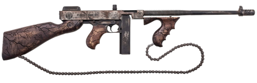 Thompson T150DC8 1927A-1 Wastelander .45 Cal 50+1 18" Finned Barrel, Aluminum Receiver, Fixed Stock                                                                                                     