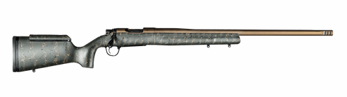 Christensen Arms 8010201400 Mesa Long Range 338 Lapua Mag 3+1 27" Threaded Barrel, Burnt Bronze Cerakote, Green with Black/Tan Webbing Stock                                                            