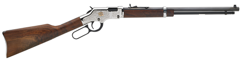 Henry H004AB Golden Boy American Beauty Full Size 22 S/L/LR, 20" Blued Octagon Barrel, Nickel-Plated Alloy Drilled & Tapped Receiver, American Walnut Fixed Stock, Right Hand                           