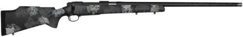Nosler 46348 M48 Long-Range Carbon 300 Win Mag 4+1 26" Carbon Fiber Wrapped Barrel, Sniper Gray Cerakote Steel, Elite Midnight Camo Manners MCS-T Elite Tac Stock                                       