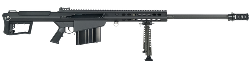 Barrett 18059 M107A1  50 BMG 29" 10+1 Black Cerakote Black Fixed w/Sorbothane Recoil Pad Stock Black Polymer Grip                                                                                       