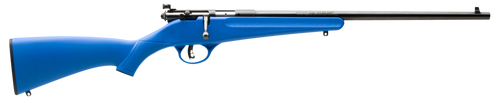 Savage Arms 13785 Rascal  Youth 22 LR 1rd 16.13" Matte Black Sporter Barrel, Matte Black Carbon Steel Receiver, Blue Fixed Synthetic Stock, Right Hand                                                  