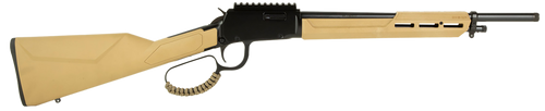 Rossi RL22161STFDE Rio Bravo Tactical 22 LR 10+1 16.50" Polished Black Oxide Steel Threaded Barrel, Picatinny Rail Matte Black Aluminum Receiver, Fixed Flat Dark Earth Synthetic Stock                 