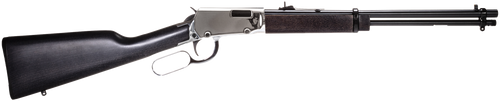 Rossi RL22181WD-NI Rio Bravo  22 LR 15+1 18" Black Polished Alloy Steel Barrel, Nickel Stainless Steel Receiver, Hardwood Fixed Stock, Right Hand                                                       