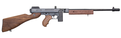 Thompson T110SH 1927A-1 Deluxe 45 ACP Caliber with 18" Barrel, 10+1 Capacity (Stick), Blued Metal Finish, American Walnut Stock Horizontal Wood Grip Right Hand                                         
