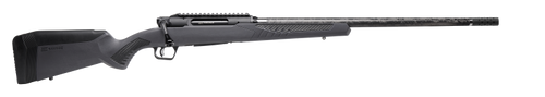 Savage Arms 57902 Impulse Mountain Hunter 300 Win Mag 3+1 24" Carbon Fiber Threaded Barrel, Black Aluminum Receiver w/Picatinny Rail, Gray AccuStock Synthetic Stock, Ambidextrous                      