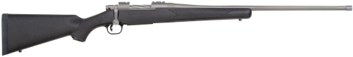 Mossberg 28245 Patriot  Full Size 6.5 PRC 4+1 24" Stainless Cerakote Fluted Threaded Barrel, Drilled & Tapped Stainless Cerakote Receiver, Black Fixed Synthetic Stock                                  