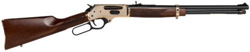 Henry H0243855 Side Gate  Full Size 38-55 Win 5+1 20" Blued Steel Barrel, Polished Brass Receiver, American Walnut Stock Right Hand                                                                     