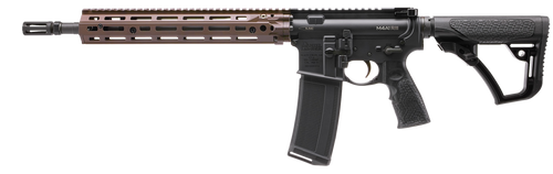Daniel Defense 0219104238047 M4A1 RIII 5.56x45mm NATO 14.50" 30+1, Black Rec/Furniture, OEM Stock & Grip, 12.50" FDE M-Lok Handgaurd, Ambi Controls, Pinned & Welded Flash Hider                        