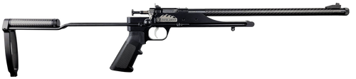 Keystone KSA2192 Precision 6061 Overlander Pack Rifle 22 WMR Single Shot 16.12" Carbon Fiber Threaded Barrel, Black Anodized Picatinny Rail Aluminum Receiver, Aluminum/Carbon Fiber Adjustable Skeleton