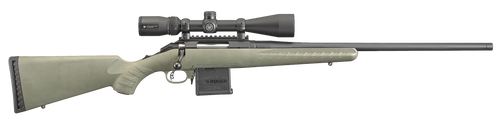 Ruger 26952 American Predator Full Size 204 Ruger 10+1 22" Matte Black Threaded Barrel, Matte Black Picatinny Rail Steel Receiver, Fixed Moss Green Synthetic Stock, Vortex Crossfire II 4-12x44mm      