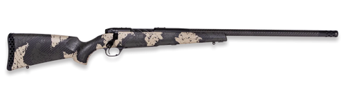 Weatherby MGS01N25RWR4B Mark V Backcountry Guide 25 WBY RPM 3+1 22" +2" Carbon Fiber BSF Threaded Barrel, Graphite Black Cerakote Steel Drilled & Tapped Receiver, Black w/Olive Green & Backpack Accent