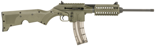Kel-Tec SU22CAGRN SU22  Full Size 22 LR 26+1 16.10" Black Threaded Barrel, OD Green Picatinny Rail Polymer Receiver, OD Green Synthetic w/Storage Compartment Stock                                     