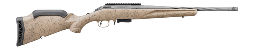 Ruger 46961 American II Ranch 450 Bushmaster 3+1 16.40" Cobalt Cerakote Threaded Barrel & Alloy Steel Receiver w/Picatinny Rail, Flat Dark Earth Splatter Adj Comb & LOP Synthetic Stock, Left Hand     