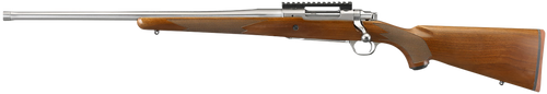 Ruger 57120 Hawkeye Hunter Full Size 6.5 Creedmoor 3+1  22" Satin Stainless Steel Threaded Barrel, Picatinny Rail Steel Receiver, Fixed American Walnut w/Pistol Grip Stock, Left Hand                  