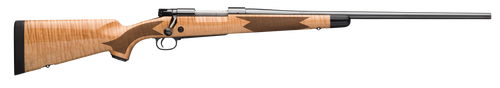 Winchester Repeating Arms 535218289 Model 70 Super Grade 6.5 Creedmoor Caliber with 5+1 Capacity, 22" Barrel, High Polished Blued Metal Finish & Gloss AAA Maple Stock Right Hand (Full Size)           