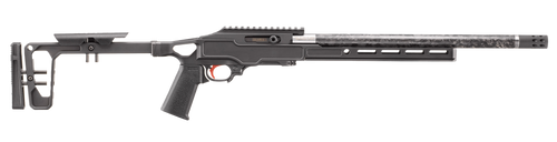 Ruger 31227 10/22 Competition 22 LR 10+1 16.10" Clear Satin Stainless Steel/w/Carbon Fiber Sleeve Threaded Barrel, Black Anodized Picatinny Rail Aluminum Receiver, Arca Swiss/M-LOK Compatible Forend, 