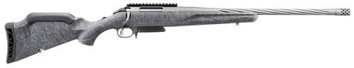 Ruger 46917 American II  Full Size 7mm PRC 3+1 20" Cobalt Cerakote Spiral Fluted Threaded Barrel & Alloy Steel Receiver w/Picatinny Rail, Gray Splatter Adj LOP Synthetic Stock                         