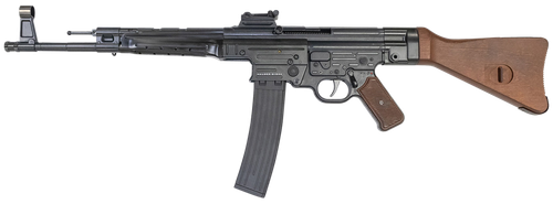 Mauser Rimfire 4440011 STG-44  Full Size 22 LR 25+1 16.50" Black Barrel & Receiver,  Natural Wood Fixed Stock                                                                                           