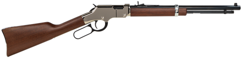 Henry H004SY Golden Boy Silver Youth 22 Long/22 LR/22 Short 16 LR/21 Short, 17" Blued Octagon Barrel, Nickel-Plated Steel Receiver, American Walnut                                                     