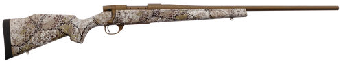 Weatherby VAP270NR4T Vanguard Badlands 270 Win 5+1 24"   Burnt Bronze Cerakote 2 Threaded Barrel, Drilled & Tapped Steel Receiver, Badlands Approach Camo Monte Carlo w/Raised Comb Synthetic Stock    