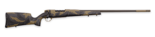 Weatherby MAX01N338LR8B Mark V Apex .338 Lapua Magnum 26" 7mm PRC 26" Graphite Black & Tan Cerakote Fluted Threaded Barrel, Tan Cerakote Steel Drilled & Tapped Receiver, Carbon Fiber w/Brown & Tan Spo