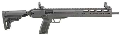 Ruger 19300 LC Carbine  5.7x28mm 16.25" Threaded Barrel 20+1, Black, Folding Stock, OEM Flip-Up Sights                                                                                                  
