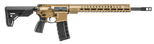 FN 36100676 FN 15 DMR3 5.56x45mm NATO 18" Barrel 30+1, FDE Cerakote Receiver, Black OEM Stock & Grip, Optic Ready                                                                                       