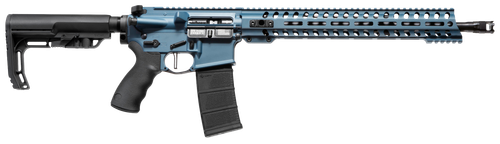 Patriot Ordnance Factory 01580 Wonder  5.56x45mm NATO 16.50" 30+1 Blue Titanium Cerakote 6 Position MFT Minimalist Stock                                                                                