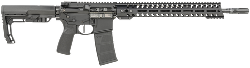 Patriot Ordnance Factory 01644 Minuteman Direct Impingement 5.56x45mm 30+1 16.50" Nitride Treated Threaded Barrel, Black Hard Coat Anodized Receiver, Synthetic 6 Position MFT Minimalist Stock         
