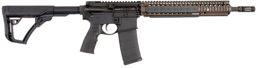 Daniel Defense 0208806027055 DDM4 M4A1 *CA Compliant 5.56x45mm NATO 14" 10+1 Black Hard Coat Anodized 6 Position w/SoftTouch Overmolding Stock with Flat Dark Earth Handguard                           