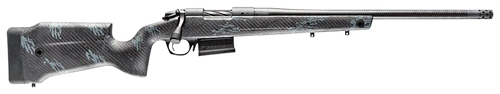 Bergara Rifles B14LM7513CF B-14 Crest 7mm PRC 5+1 22" Sniper Gray Cerakote 5 Contour Threaded Barrel, Sniper Gray Cerakote Steel Receiver, Black & Gray Sponge Fixed Carbon Fiber Stock                