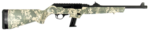Ruger 19107 PC Carbine  9mm Luger 17+1 16.12" Threaded/Fluted Barrel, Type III Hard Coat Anodized Aluminum Alloy Receiver, Green Digital Camo Stock, Optics Ready                                       