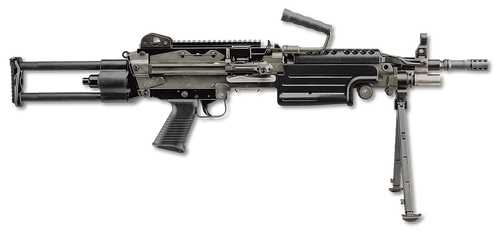 FN 46100171 M249S Para 5.56x45mm NATO  16.10" Barrel 30+1 Mag Or 200rd Belt Capacity, Black  Rotating & Telescoping Stock, Hydraulic Recoil Buffer, Non-Slip Buttplate, Optics Ready                    