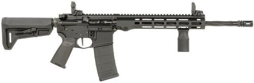 Maxim Defense MXM49737 MD15 L 5.56x45mm NATO 30+1 16" Fluted Barrel, Black, M-LOK Handguard, Magpul Furniture, SL-K Stock, MBUS Sights, Blackout Defense Flat Trigger                                   