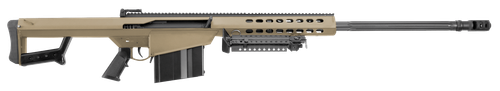 Barrett 14031 M82A1  50 BMG 10+1 29" Fluted Barrel,  Flat Dark Earth Cerakote Steel Receiver, M1913 Picatinny Acc. Rail, FDE Synthetic Stock w/Sorbothane Recoil Pad, Includes Hard Carry Case          