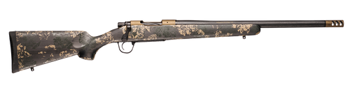 Christensen Arms 8010620000 Ridgeline FFT 300 Win Mag 3+1 22" Carbon Fiber/Threaded Barrel, Burnt Bronze Cerakote, Green with Black/Tan Accents Stock                                                   