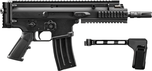 FN 38101884 SCAR 15P 5.56x45mm 10+1 7.50" Black Black Anodized Picatinny Rail Aluminum Receiver SB Tactical Brace                                                                                       