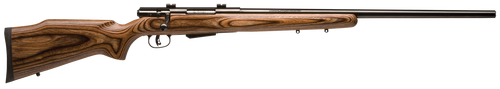 Savage Arms 18526 25 Lightweight Varminter 223 Rem 4+1 Cap 24" Matte Black Rec/Barrel Natural Brown Laminate Right Hand (Full Size) with Detachable Box Magazine                                        