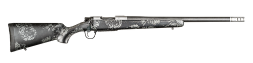 Christensen Arms 8010612900 Ridgeline FFT Full Size 243 Win 4+1, 20" Stainless Steel Threaded Barrel, Stainless Aluminum Receiver, Black w/Gray Accents Fixed Sporter w/Flash Forged Technology Stock   