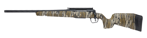 Savage Arms 33319 Axis 2 Pro 7mm-08 Rem 4+1 20" Black Cerakote Carbon Steel Spiral Fluted Threaded Barrel & Receiver w/Picatinny Rail, Mossy Oak Original Bottomland Fixed w/Pistol Grip Synthetic Stock