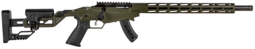 Ruger 8409 Precision Rimfire  22 LR 15+1 18" Threaded 1137 Alloy Steel Barrel, Exclusive OD Green Cerakote Finish, Adjustable Quick-Fit Precision Stock, 30 MOA Picatinny Rail, Optics Ready            