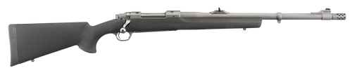 Ruger 57100 Hawkeye Alaskan Full Size 375 Ruger 3+1 20" Matte Stainless Steel Threaded Barrel, Integral Scope Mounts Stainless Steel Receiver, Black Hogue OverMolded Synthetic Stock                   