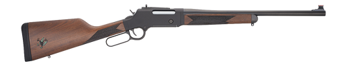 Henry H014SBWB-308 Long Ranger Big Woods 308 Win/7.62 NATO 4+1 18.50" Black Anodized Round Barrel, Black Hardcoat Anodize Drilled & Tapped Receiver, American Walnut Straight Grip Stock                