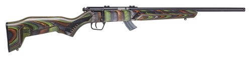 Savage Arms 26736 Mark II Minimalist Full Size 22 LR 10+1 18" Matte Black Threaded Barrel, Matte Black Drilled & Tapped Carbon Steel Receiver, Green Boyd's Minimalist Laminate Stock, Right Hand       