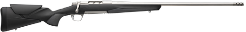Browning 036008299 X-Bolt 2 Hunter Full Size 6.8 Western 3+1 24" Stainless Steel Threaded Barrel, Drilled & Tapped Stainless Steel Receiver, Adj Vari-Tech Black Composite Stock w/Adjustable Comb & LOP